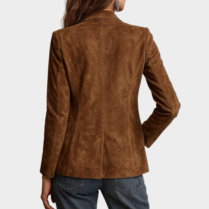 Women’s Blazer Brown Vintage Inspired Structured Fit