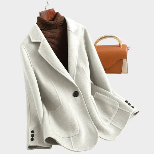 Women's Blazer Wool Oversized Single Breasted