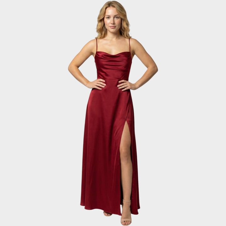 Formal Spaghetti Strap Maxi Dress