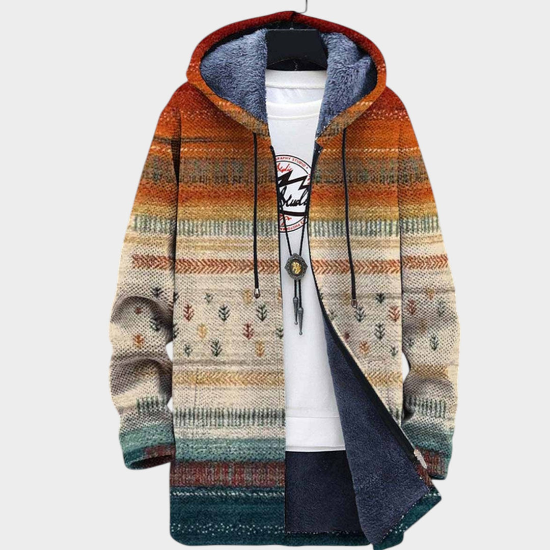 Women’s Fleece Jacket Abstract Statement Design