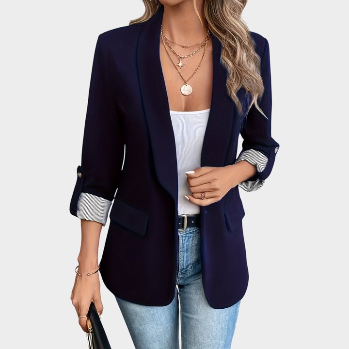 Women’s Blazer Business Tailored Fit Rolled Sleeve