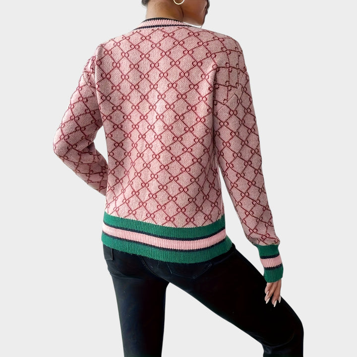 Women’s Knit Sweater Round Neck Ribbed Hem
