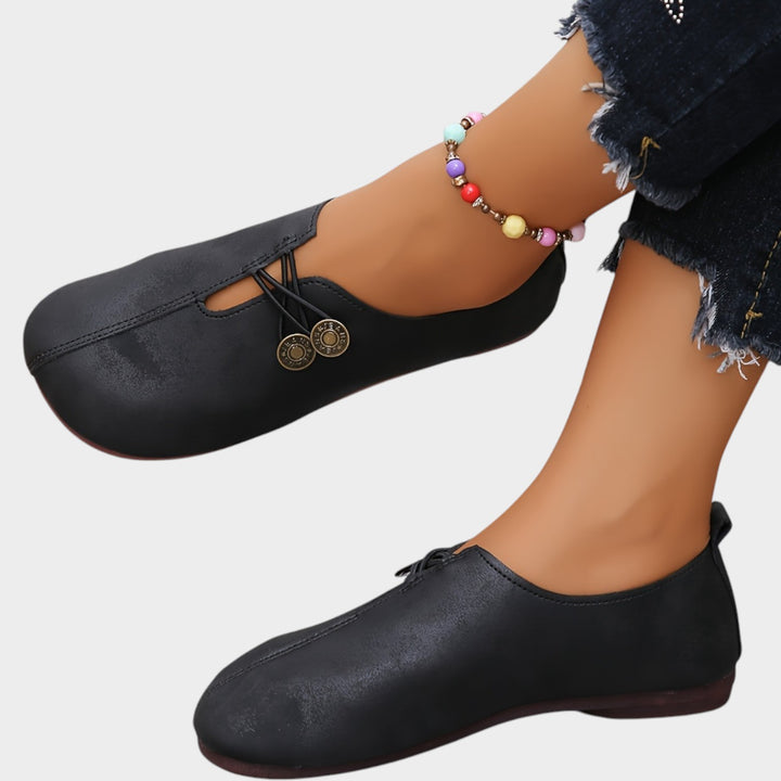 Women’s Ballet Flats Round Toe Retro Style