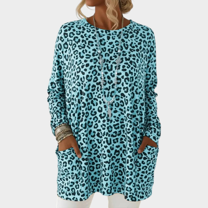 Women’s Leopard Print Top Soft Touch Long Sleeve