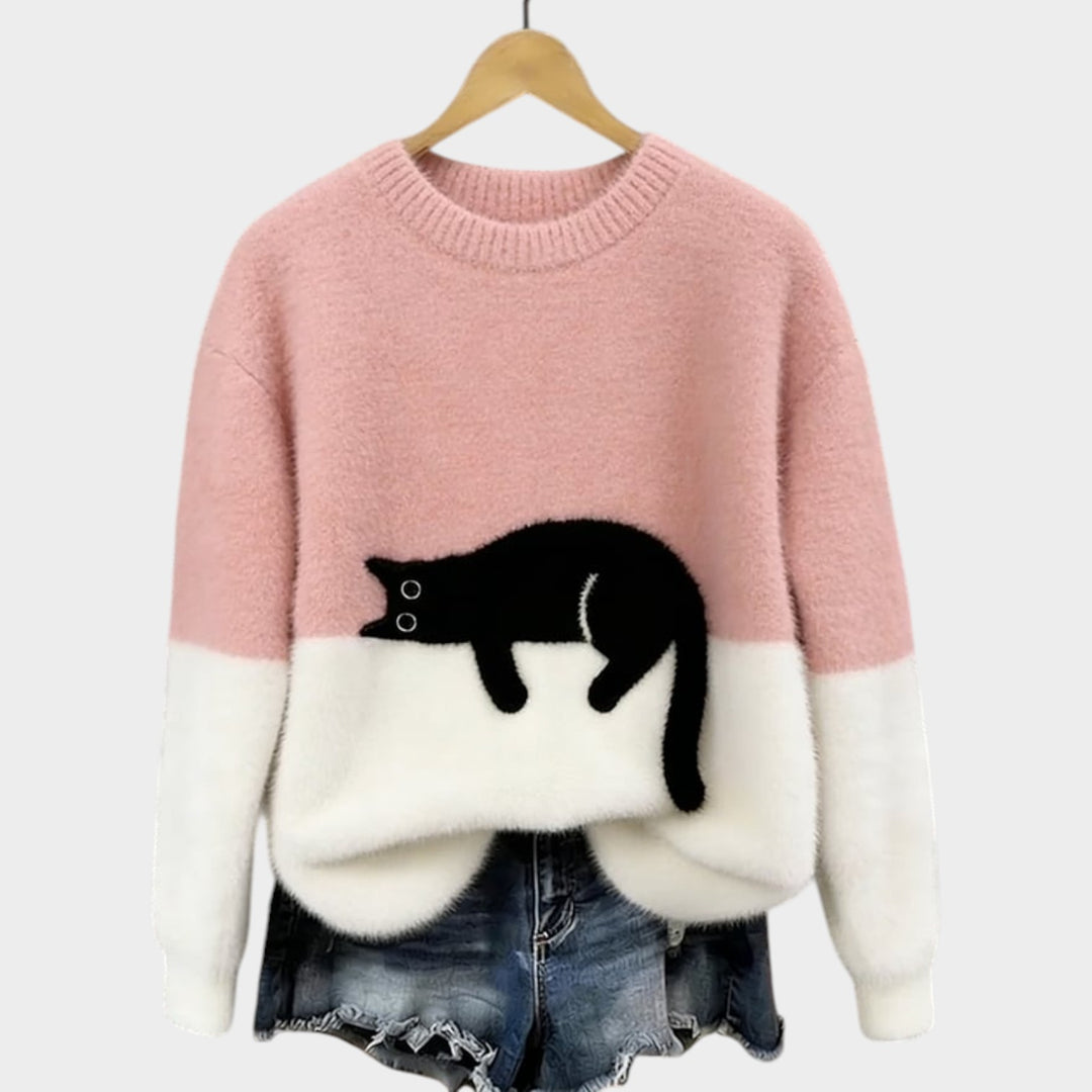 Women’s Knit Sweater Oversized Cozy Relaxed Fit