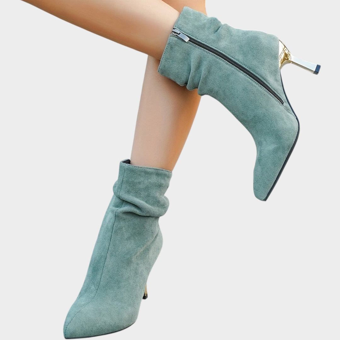 Women’s Ankle Boots Kitten Heel Plush Lined Elegant Style