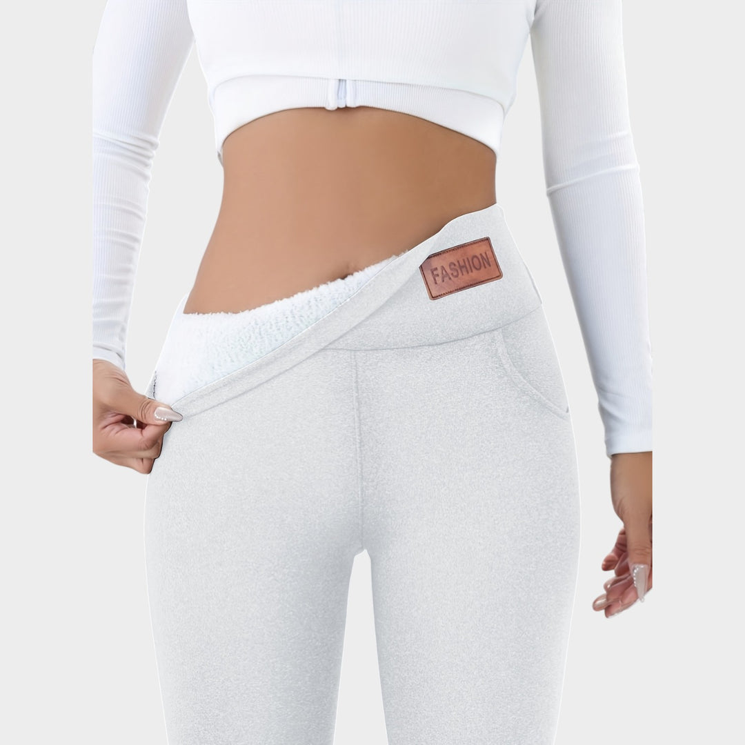 Women’s Thermal Leggings High-Waist Thick Stretch Tummy Control