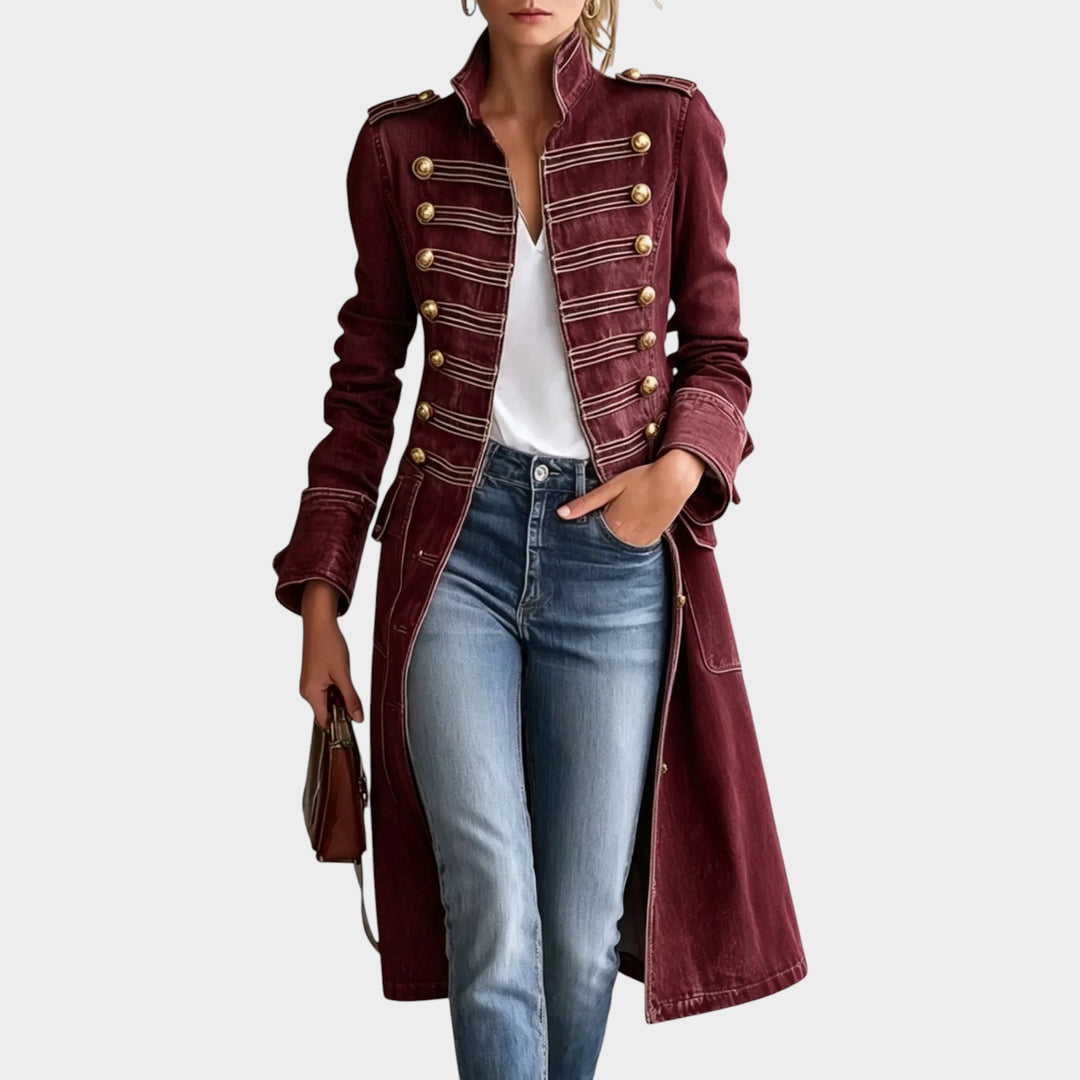 Women’s Denim Coat Longline Heavyweight Winter Style