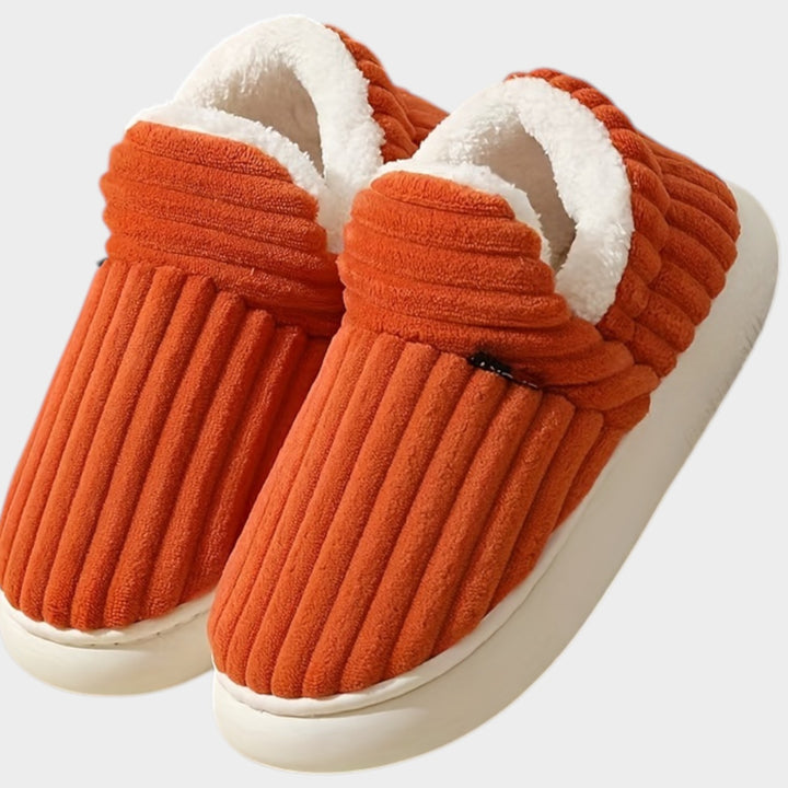 Women’s Fleece Lined Slippers Warm Plush Thick Sole Non-Slip