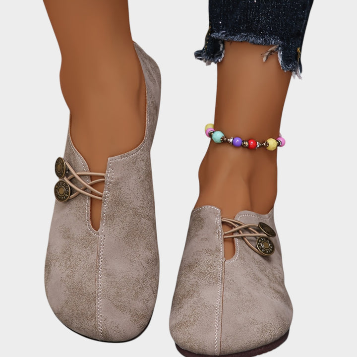 Women’s Ballet Flats Round Toe Retro Style