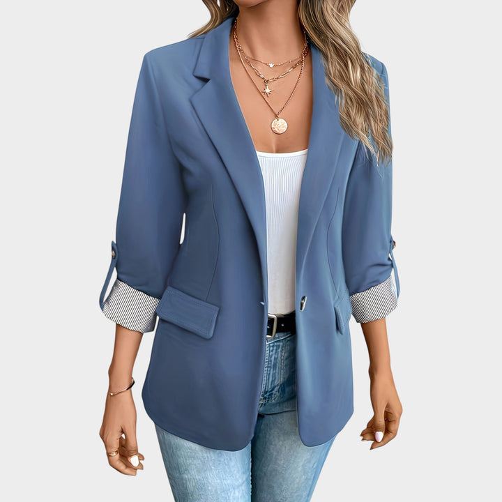 Women’s Blazer Business Tailored Fit Rolled Sleeve