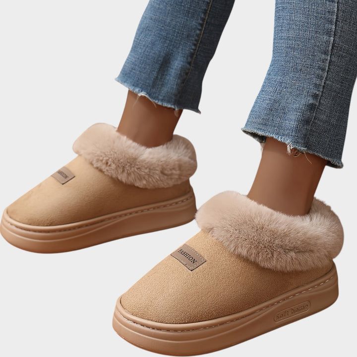 Women’s Thermal Slippers Plush Lined Thick Sole Non-Slip