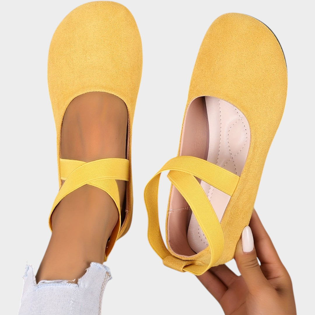 Women’s Ballet Flats Cross Strap Round Toe