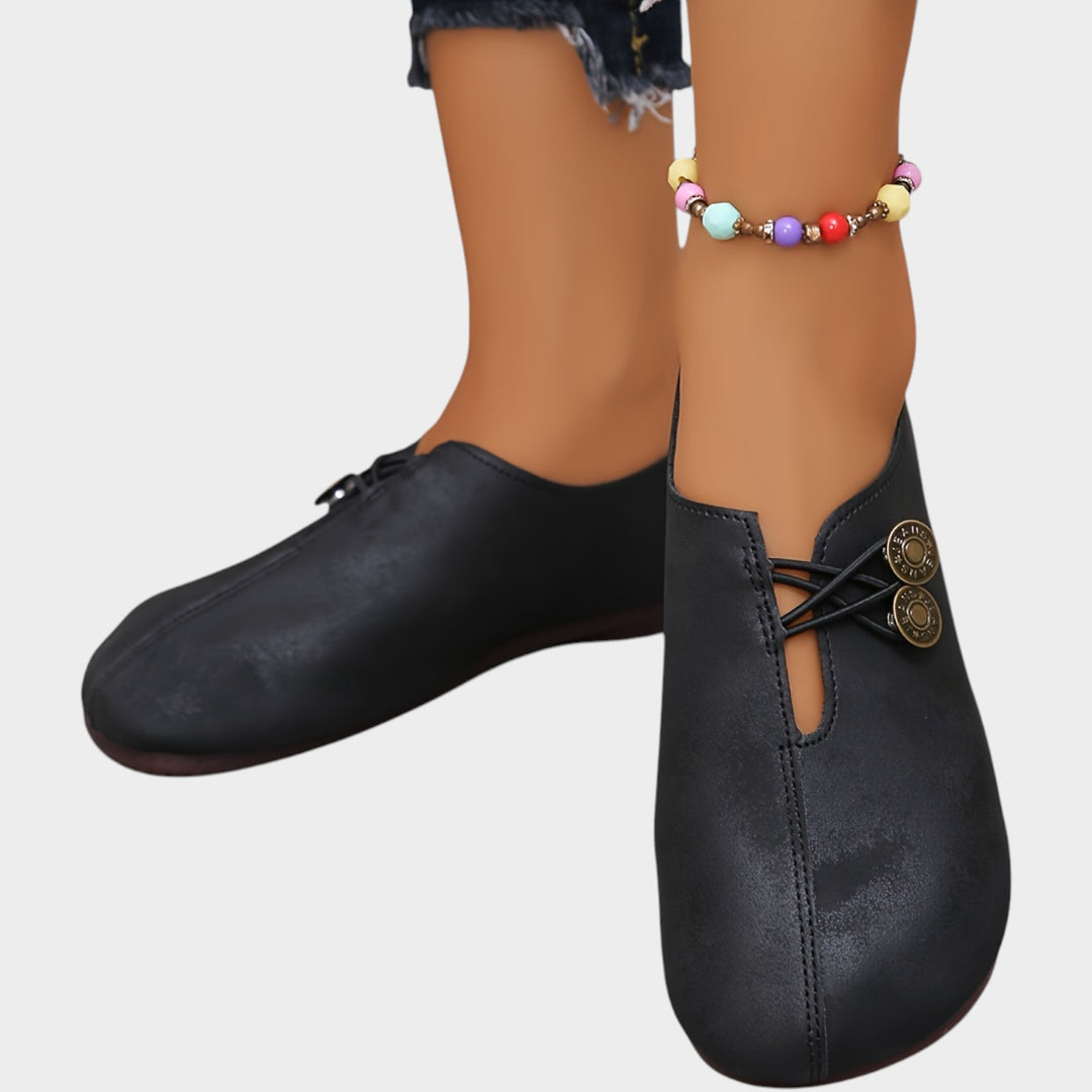 Women’s Ballet Flats Round Toe Retro Style