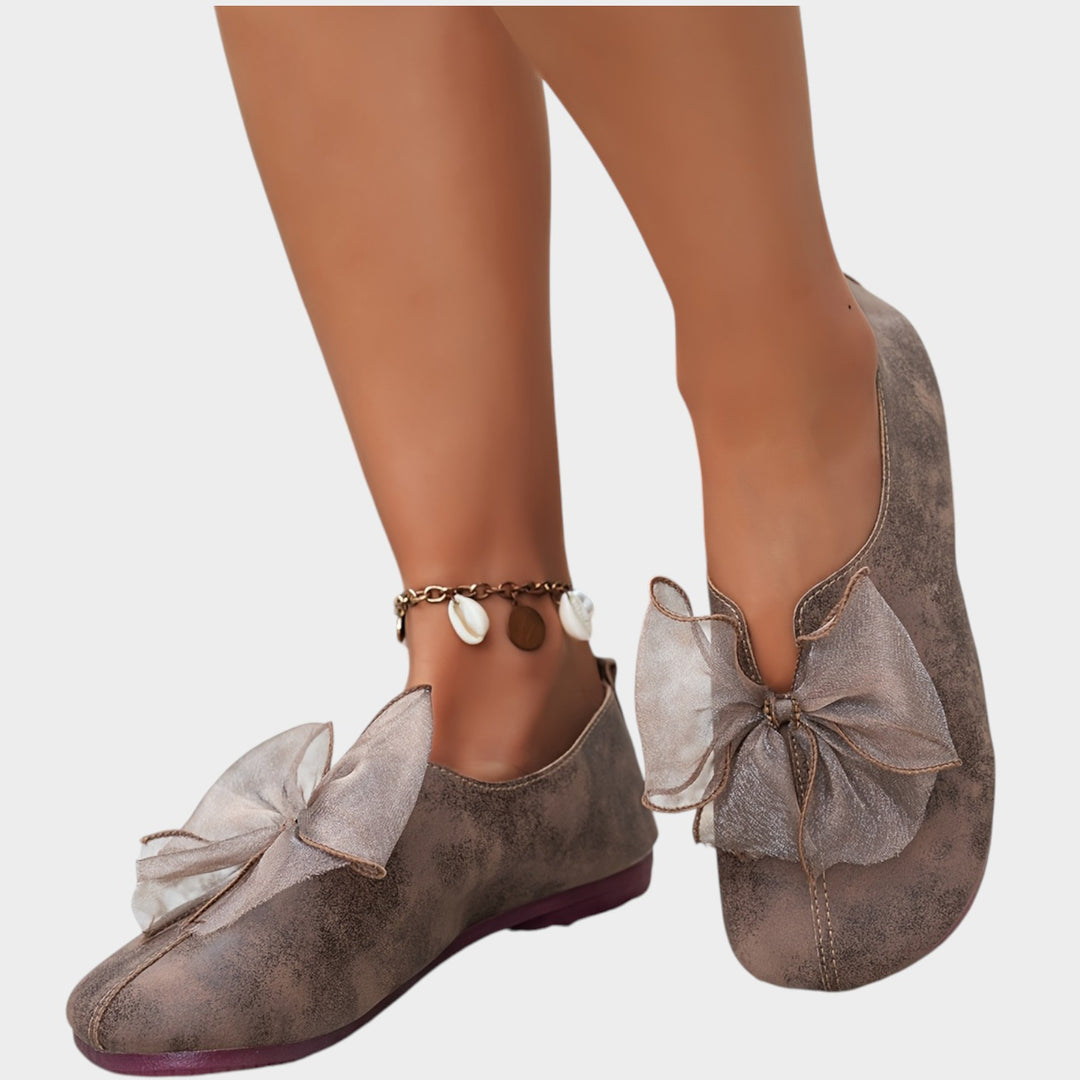 Women’s Ballet Flats Butterfly Floral Detail