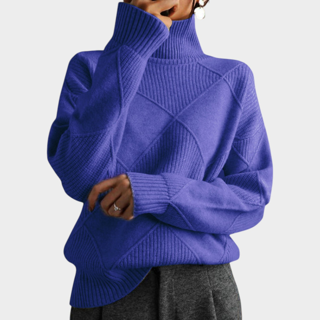 Women’s Turtleneck Knit Sweater Warm Long Sleeve