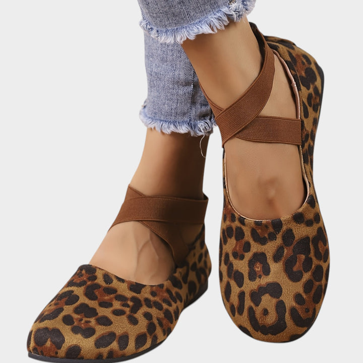 Women’s Ballet Flats Cross Strap Round Toe