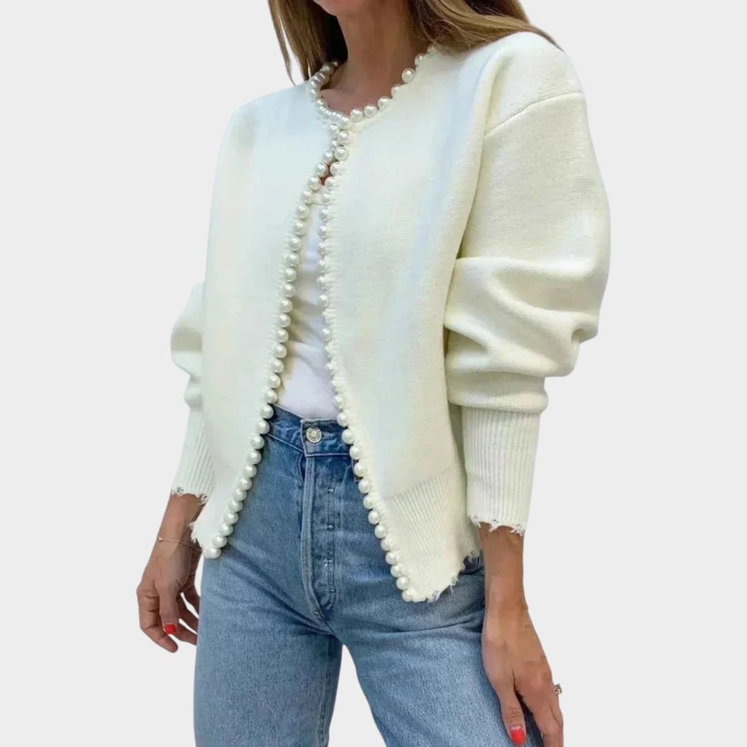 Women’s Fringe Cardigan Long Sleeve Cozy Knit