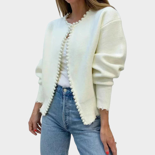 Women’s Fringe Cardigan Long Sleeve Cozy Knit