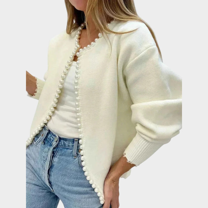 Women’s Fringe Cardigan Long Sleeve Cozy Knit