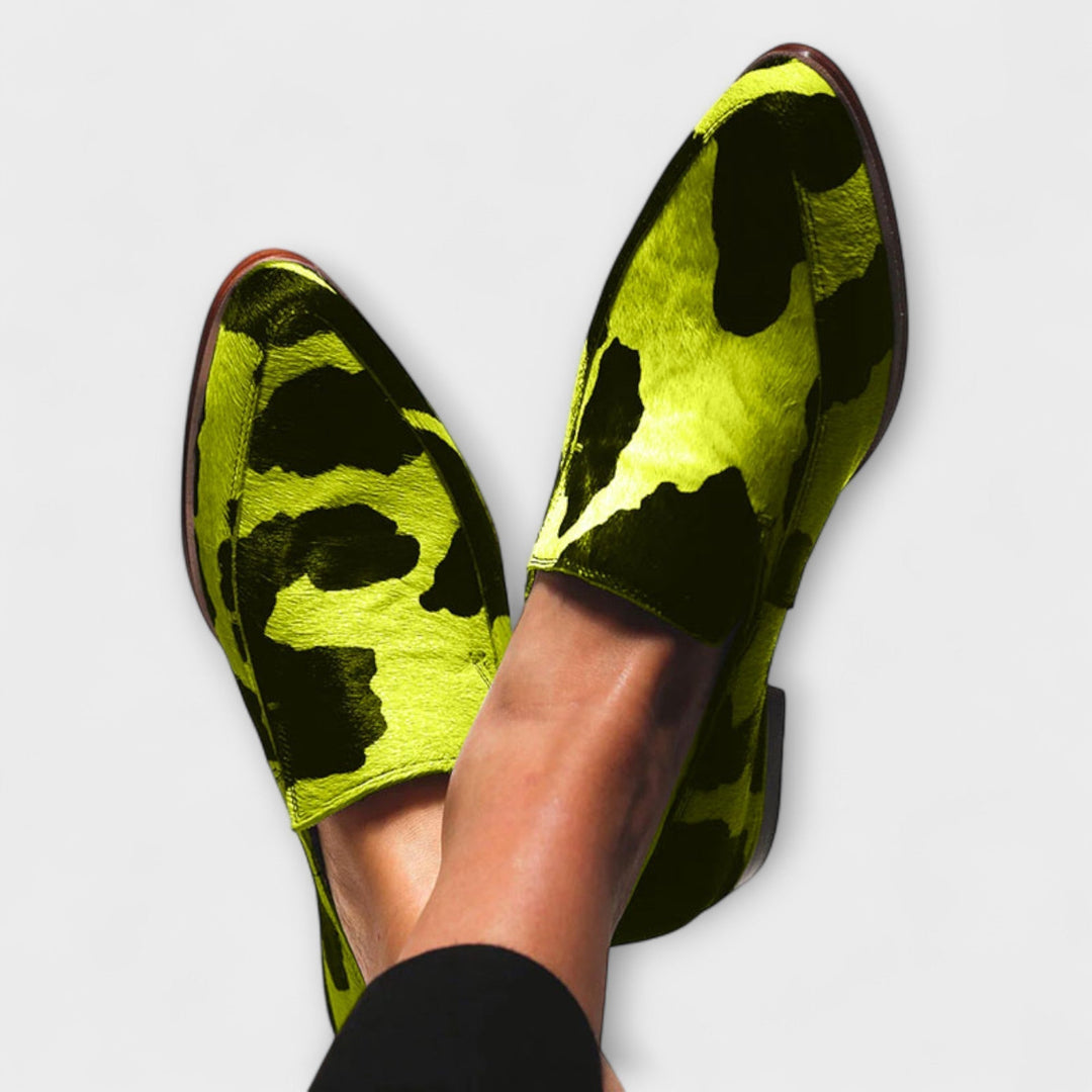 Bold Cow Print  | Orthopedic Loafers