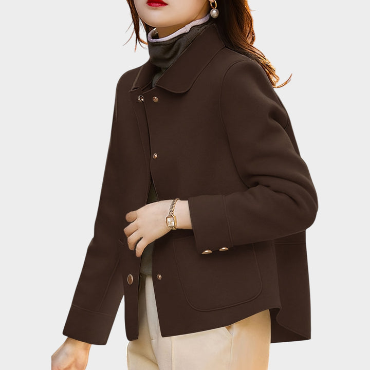 Women’s Blazer Casual Gold Button Front Tailored Fit