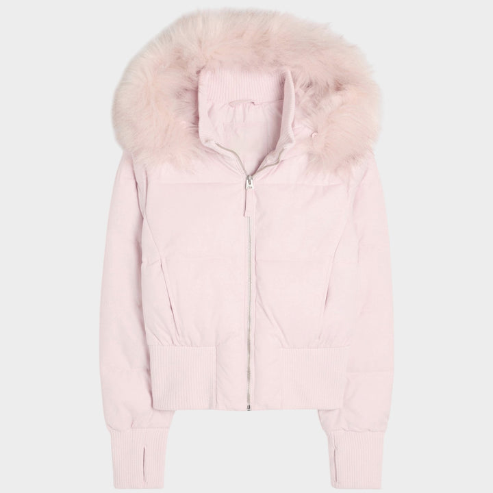 Women’s Hooded Puffer Jacket Cropped Padded Style