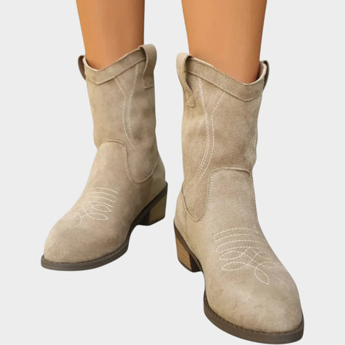 Block Heel Cowboy Boots
