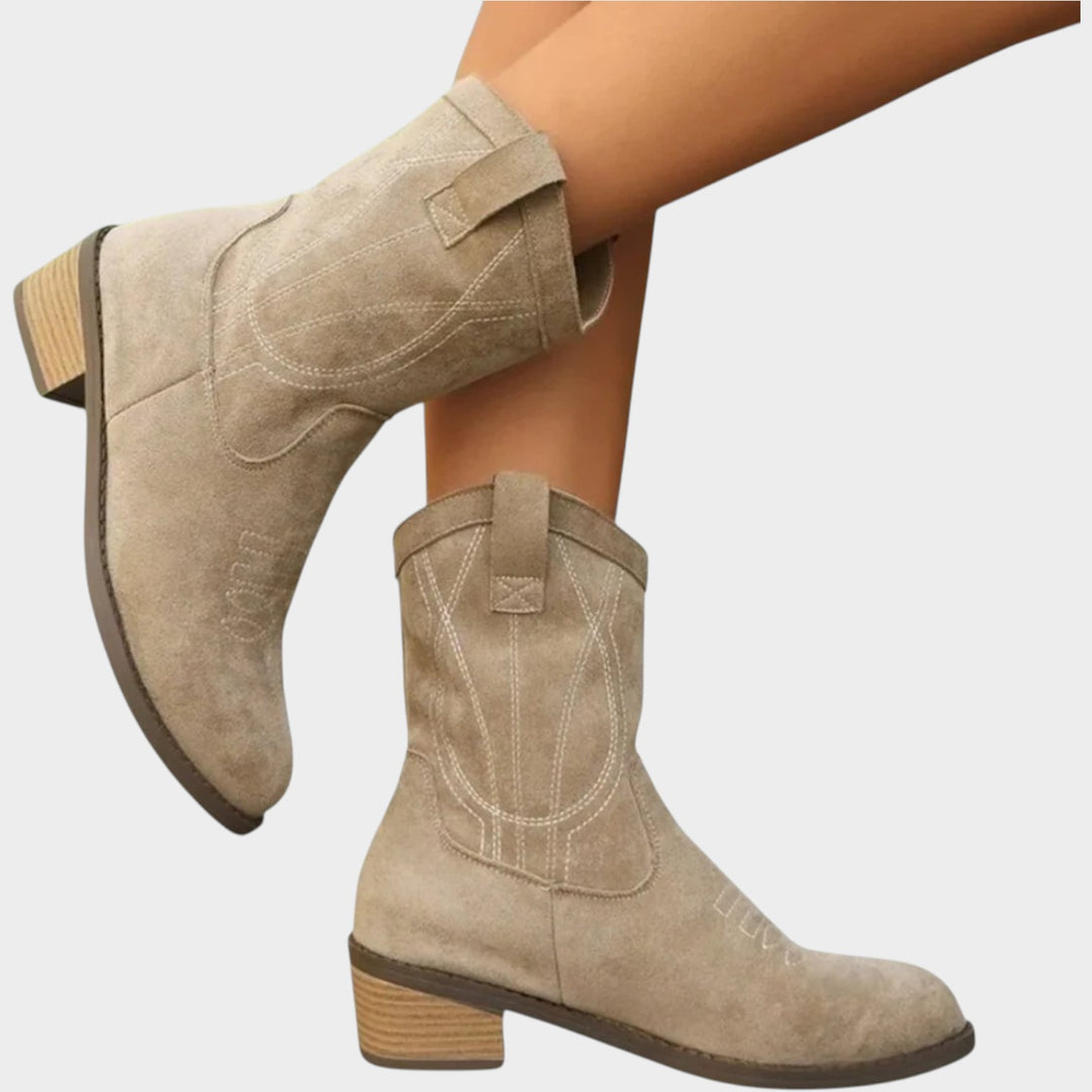 Block Heel Cowboy Boots