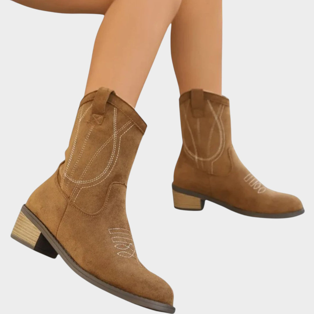 Block Heel Cowboy Boots