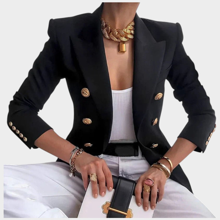 Women’s Blazer Business Double Breasted Gold Button