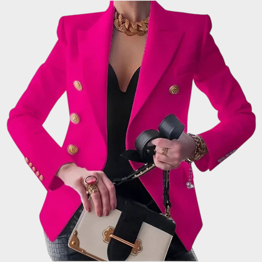 Women’s Blazer Business Double Breasted Gold Button