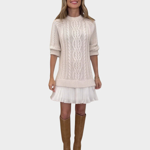 Women's Sweater Dress Cable Knit Textured