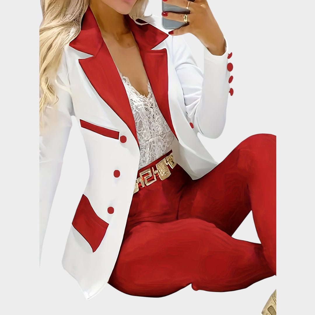 Women’s Suit Set 2 Piece Office Blazer Pants