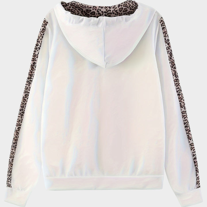 Women’s Matching Set Casual Leopard Print Hooded Design