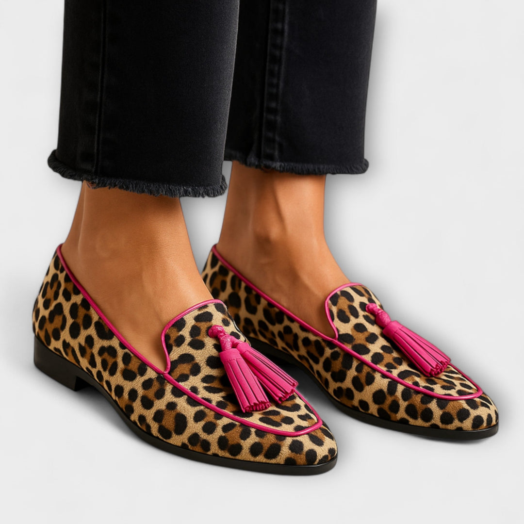 Leopard Tassel | Orthopedic Loafers