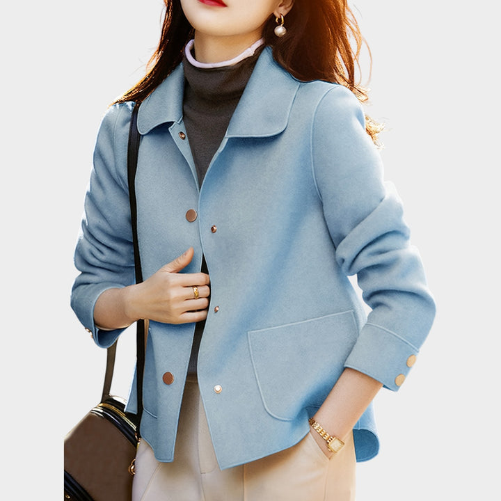 Women’s Blazer Casual Gold Button Front Tailored Fit