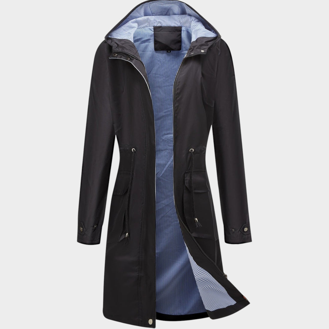 Women’s Waterproof Raincoat Hooded Adjustable Drawstring