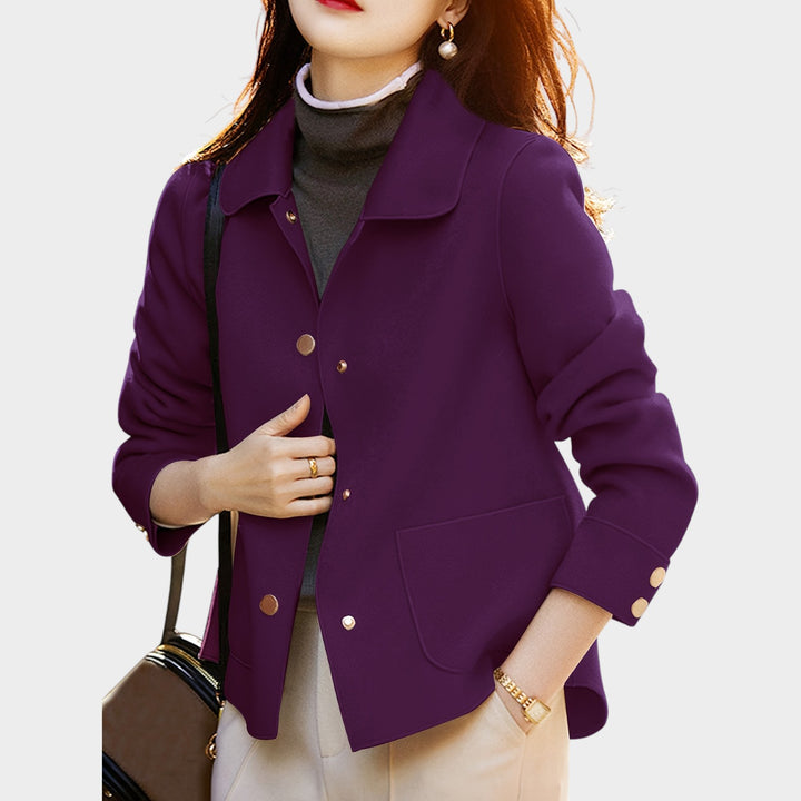Women’s Blazer Casual Gold Button Front Tailored Fit