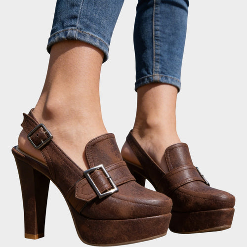 Women's Platform Pumps | Buckle Strap High Heel Shoes