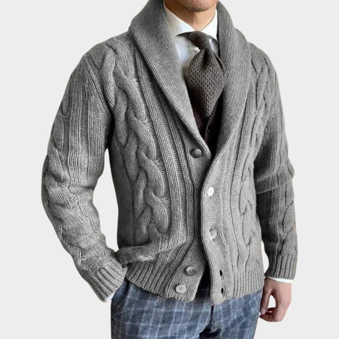 Button-Up Knit  | Woolen Coat