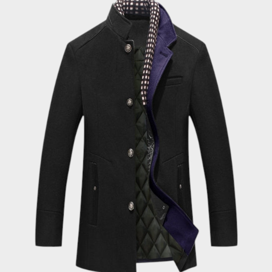 Streamlined Silhouette Winter | Wool Coat