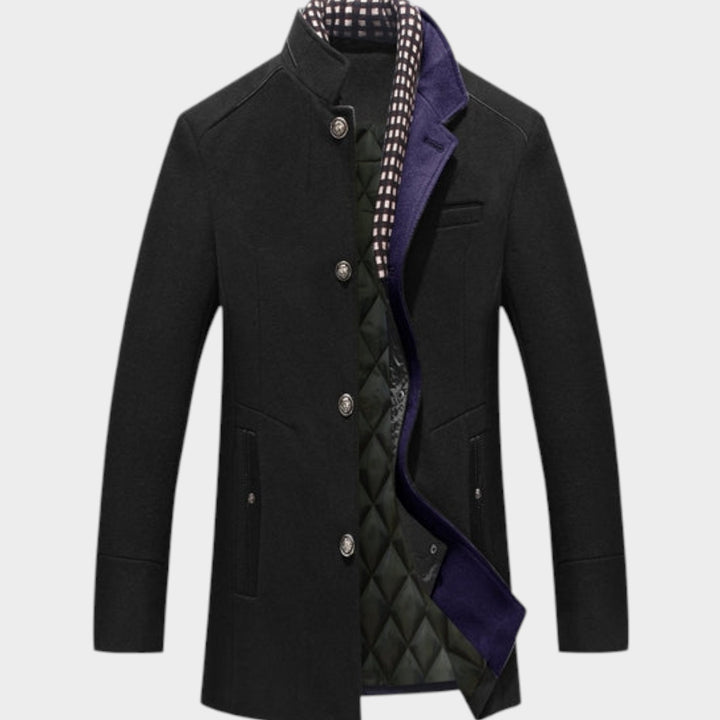 Streamlined Silhouette Winter | Wool Coat