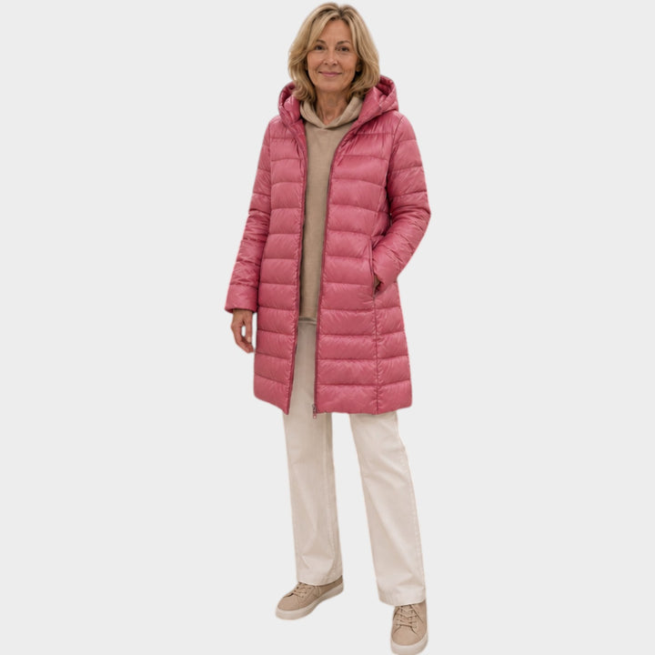 Women’s Long Puffer Coat Lightweight Insulated