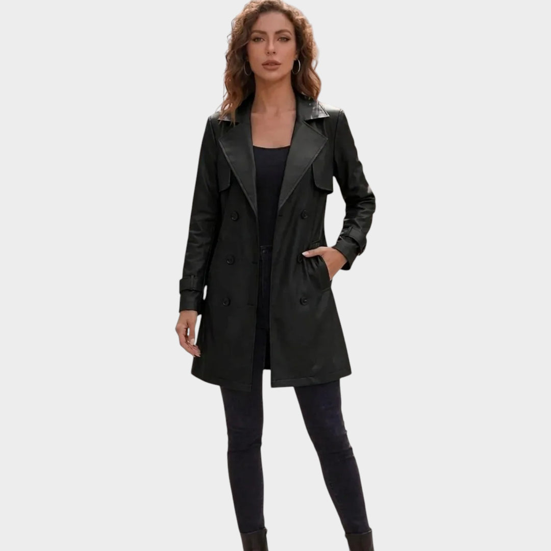 Women’s Cropped Blazer Adjustable Waist Button Front