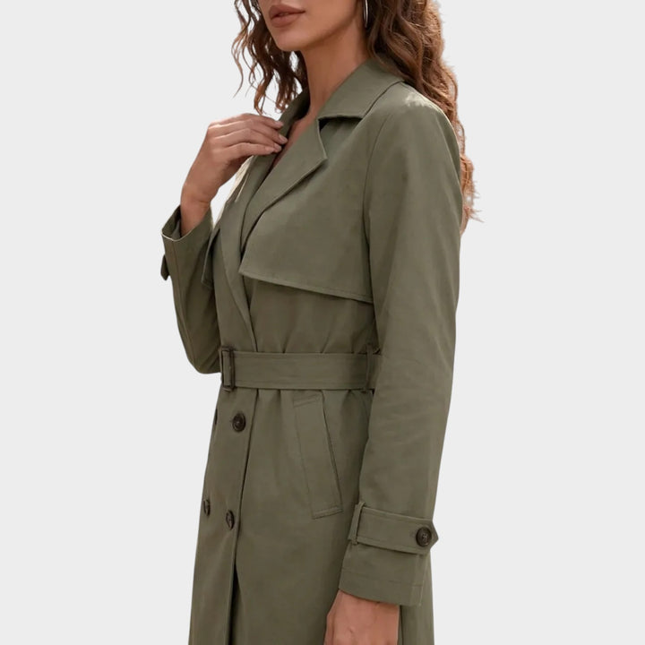 Women’s Cropped Blazer Adjustable Waist Button Front