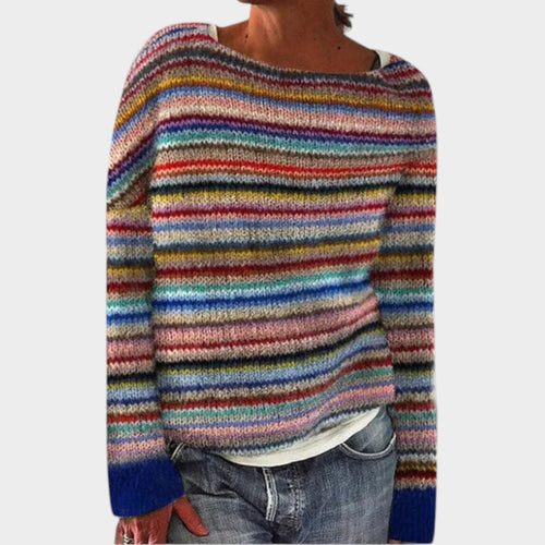 Women's Knit Sweater Nordic Pattern Cozy Wear