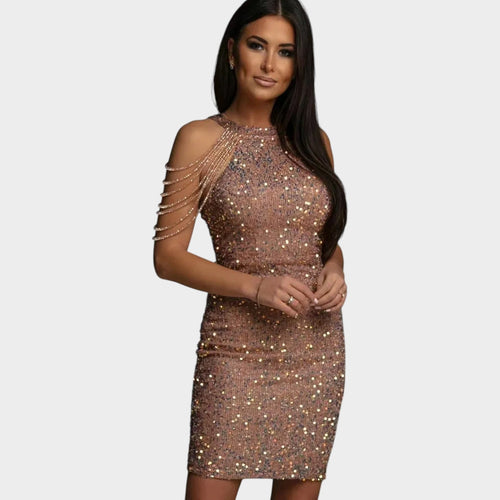 Cocktail Beaded Mini Dress
