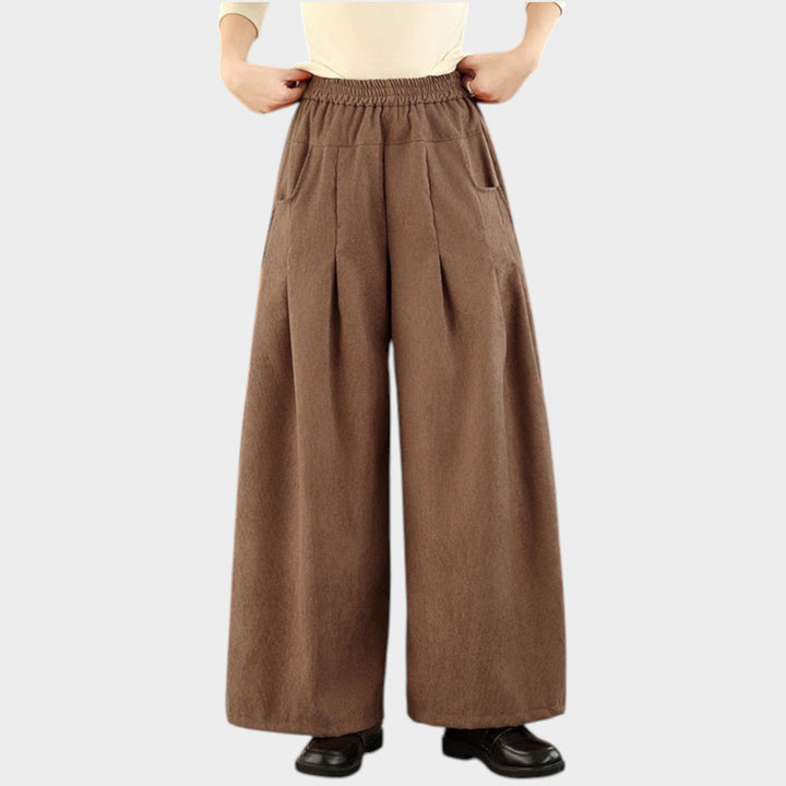 High Waist Wide Leg Trousers | Relaxed Fit Palazzo Pants