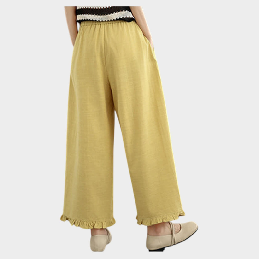 High-Rise Wide Leg Trousers | Relaxed Fit Pants